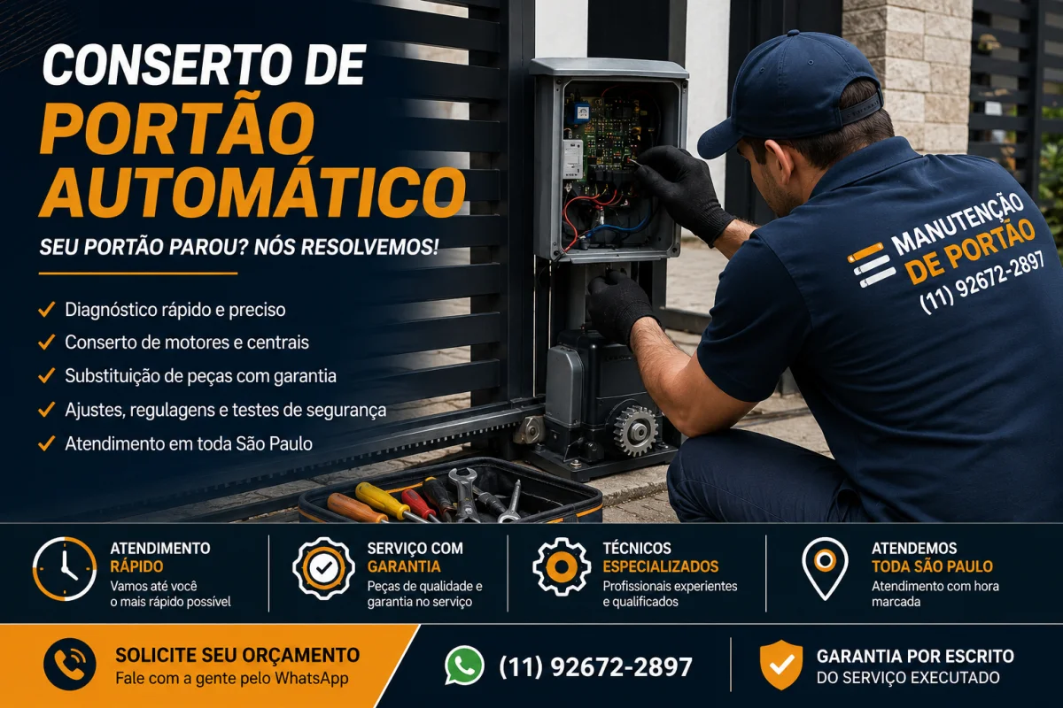 Conserto de Portão Automático em São Paulo
