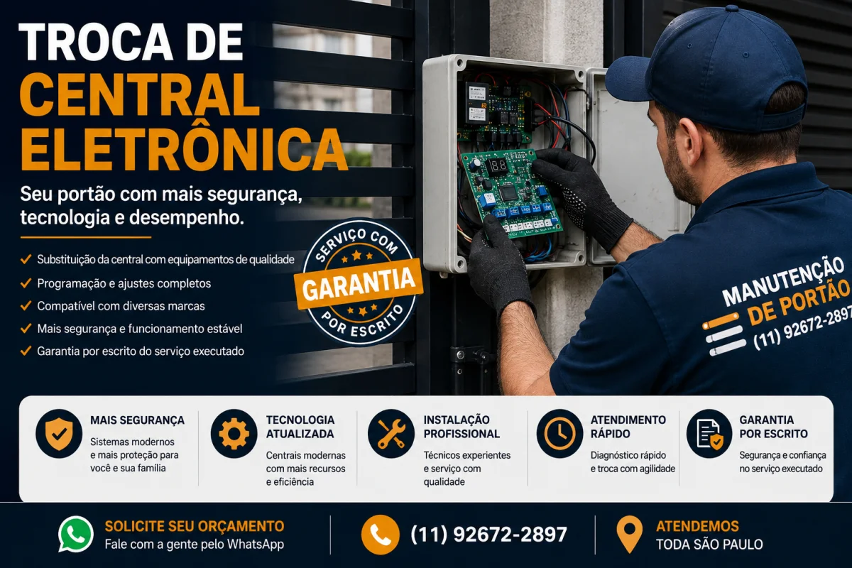 Troca de Central Eletrônica em São Paulo
